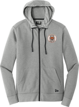Biggby Bobcats New Era Tri-Blend Fleece Full-Zip Hoodie